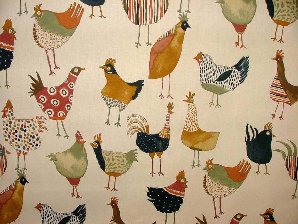 Prestigious Textiles Harriet Hens Fresh Cotton Curtain Blinds Upholstery Fabric