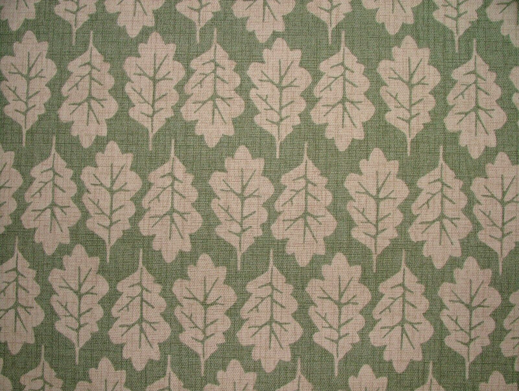 4.2 Metres iLiv Oak Leaf Lichen 100% Cotton Fabric Cushion Curtain Upholstery