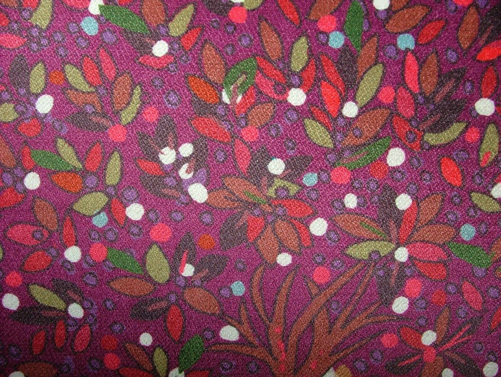 Foliage Fall Tree  Mulberry Velvet Designer Fabric Curtain Upholstery Cushion