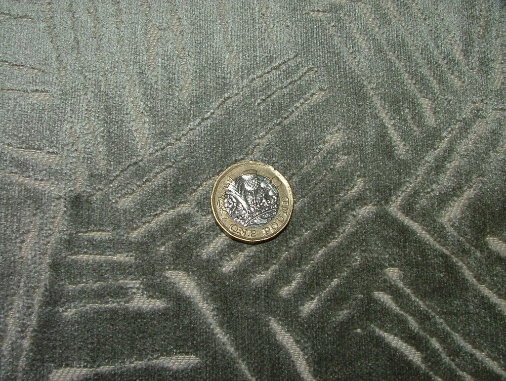 Romo Upholstery Velvet Fabric Grey Curtain Cushion RRP £1453.50    13 Metre Roll10