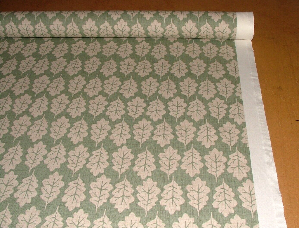 4.2 Metres iLiv Oak Leaf Lichen 100% Cotton Fabric Cushion Curtain Upholstery