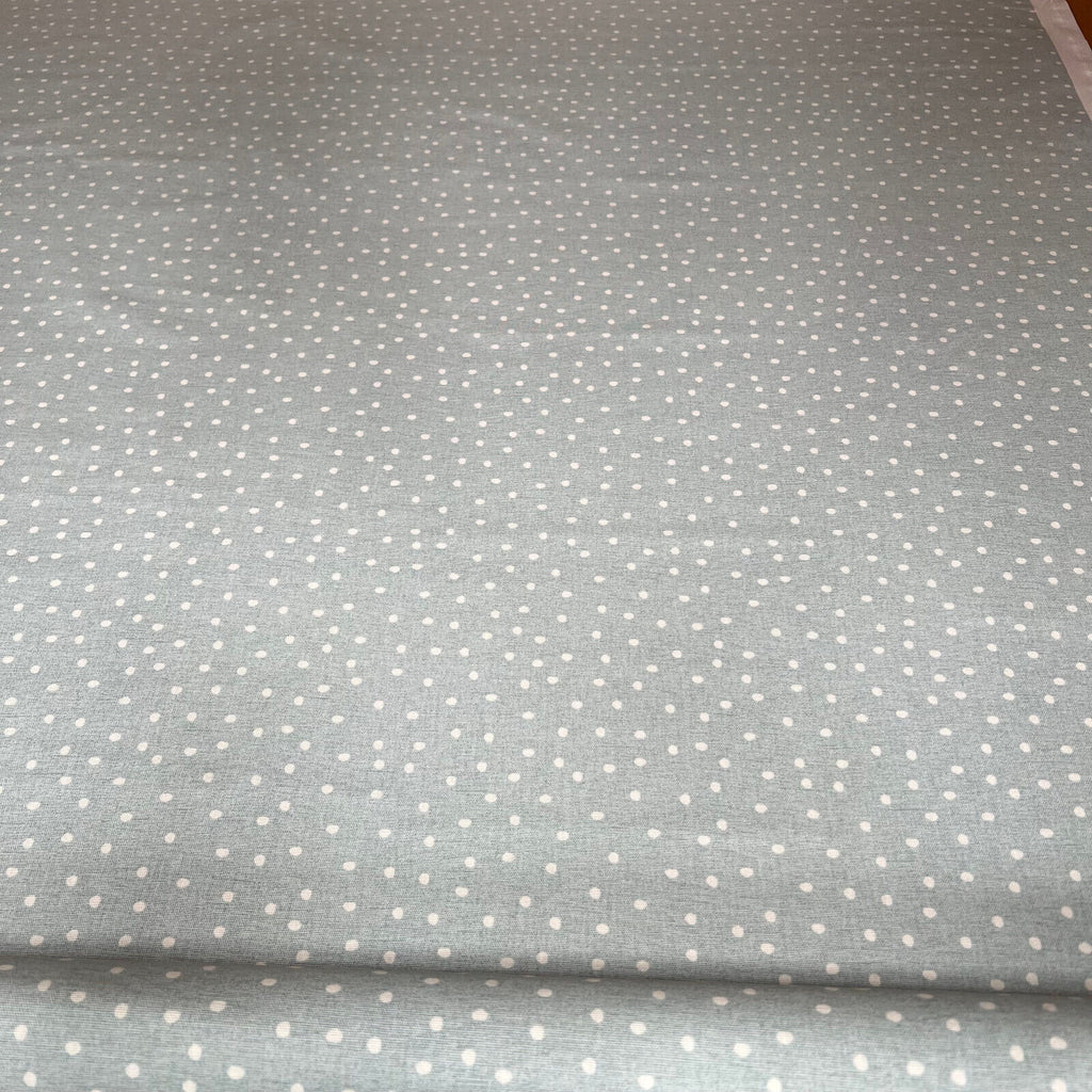 3.4 Metres iLiv Spotty Duckegg Cotton Curtain Upholstery Cushion Blind Fabric