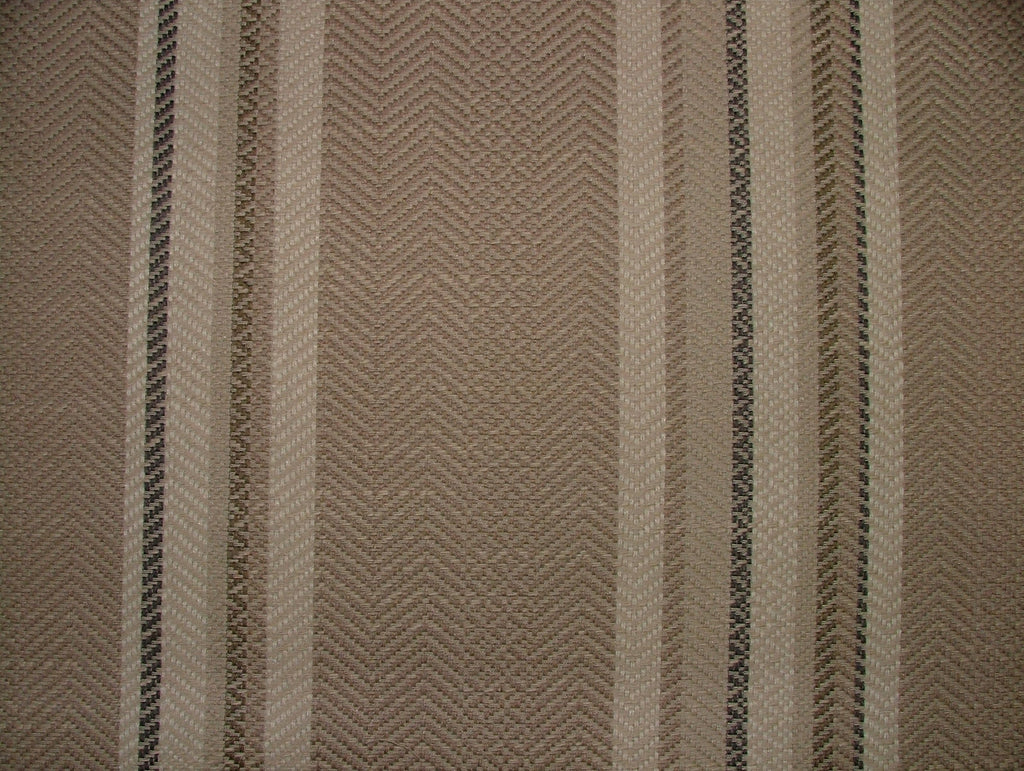 iLiv Thick Woven Curtain Fabric 2.2 Metre Indus Almond Stripe Upholstery Cushion3