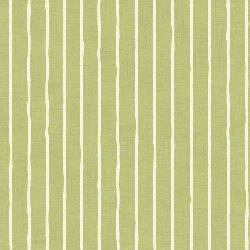 3.7 Metre iLiv Pencil Stripe Pistachio Green Woven Cotton Fabric Cushion Curtain