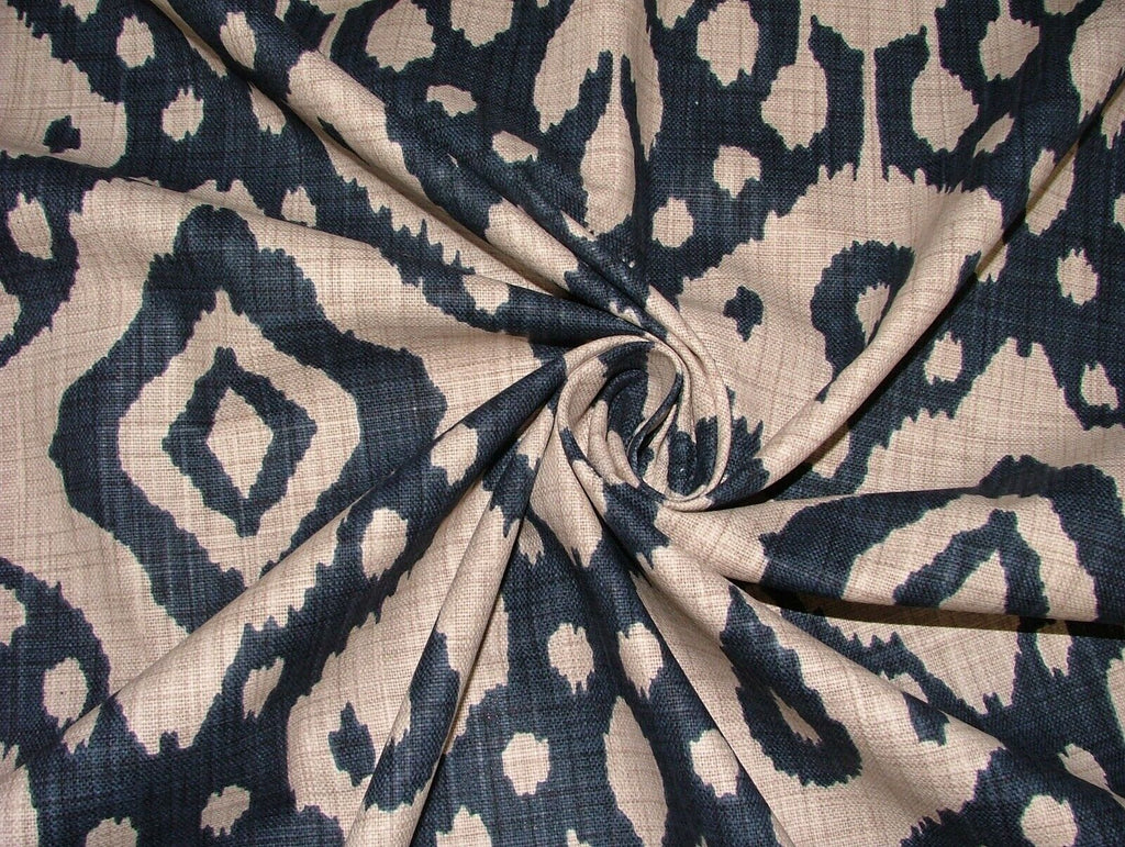 3.5 Metres iLiv Marrakech Ink Woven Cotton Fabric Cushion Curtain Upholstery