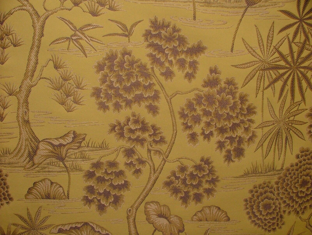 Japanese Oriental Tree Mimosa Jacquard Fabric Curtain Upholstery Cushion Blind