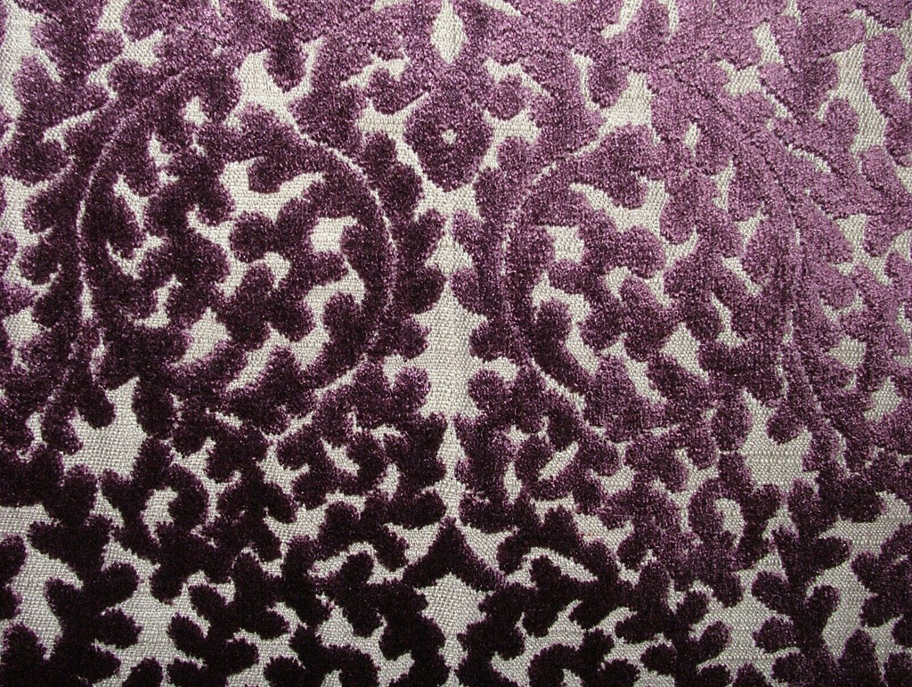 Indiene Plum Extra Thick Velvet Fabric Curtain Upholstery Cushion Use