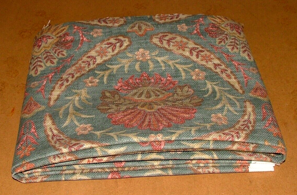 2.7 Metres iLiv Lucerne Teal Thick Linen Blend Fabric Cushion Curtain Upholstery