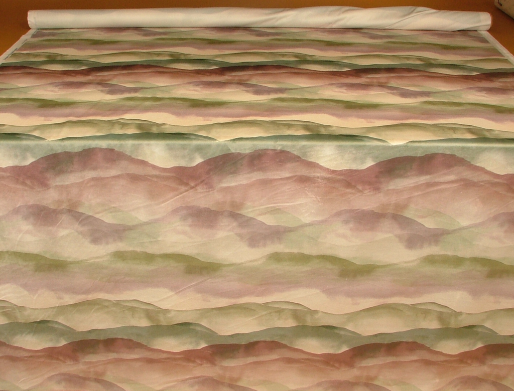 1.1 Metres iLiv Landscape Eucalyptus Velvet Fabric Cushion Curtain Upholstery1