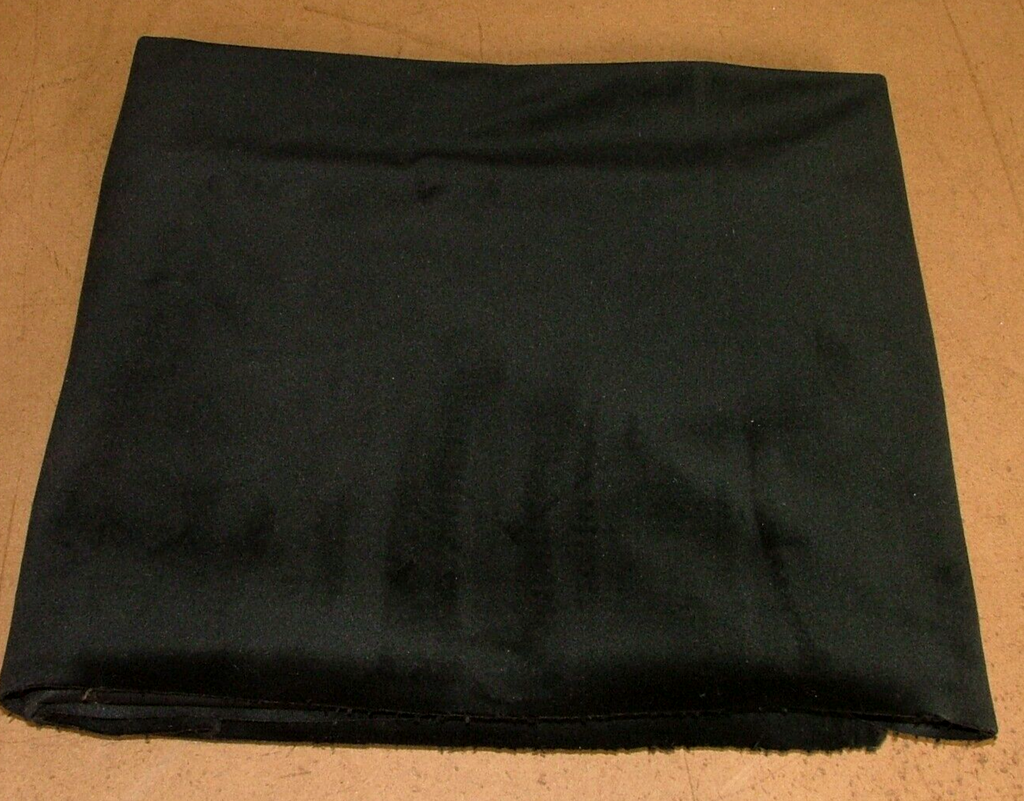 1 Metre Romo Rio Onyx Black Plush Velvet Fabric Curtain Upholstery Cushion