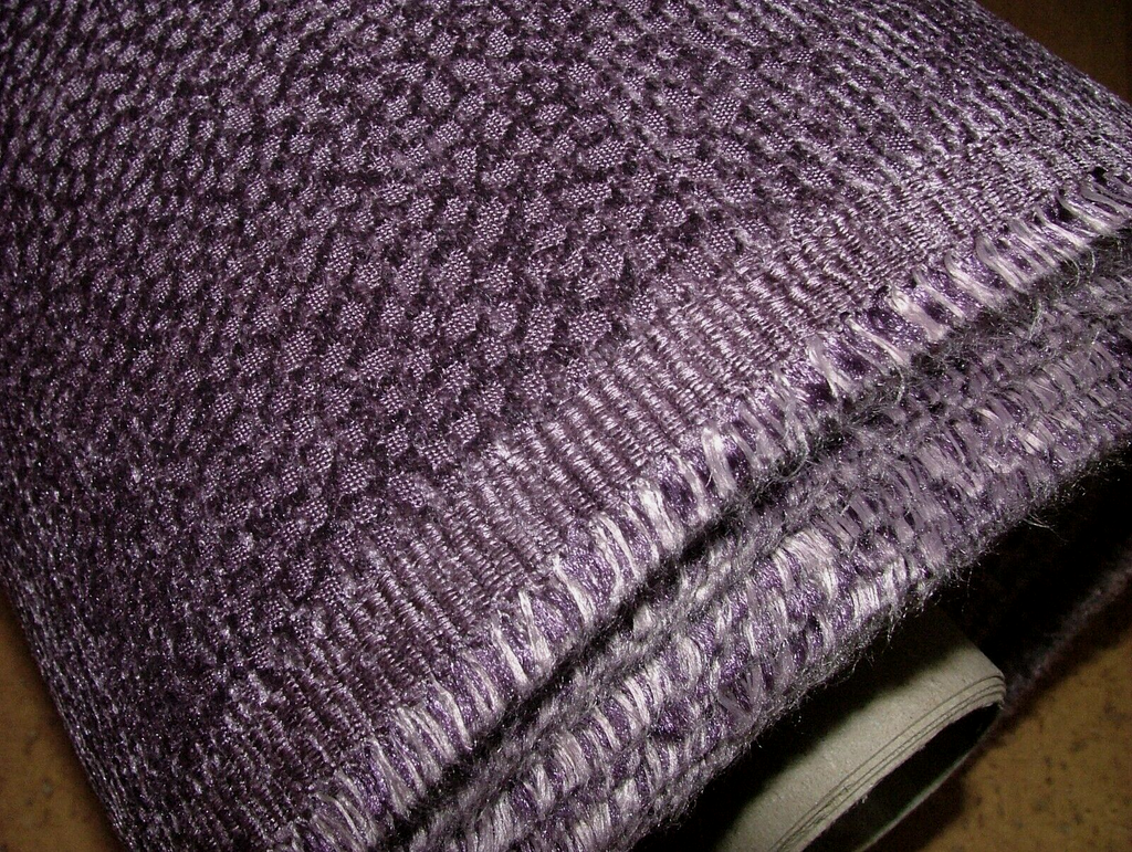 16 Metre Milan Plum Plush Chenille Fabric Curtain Upholstery Cushion RRP£480.00