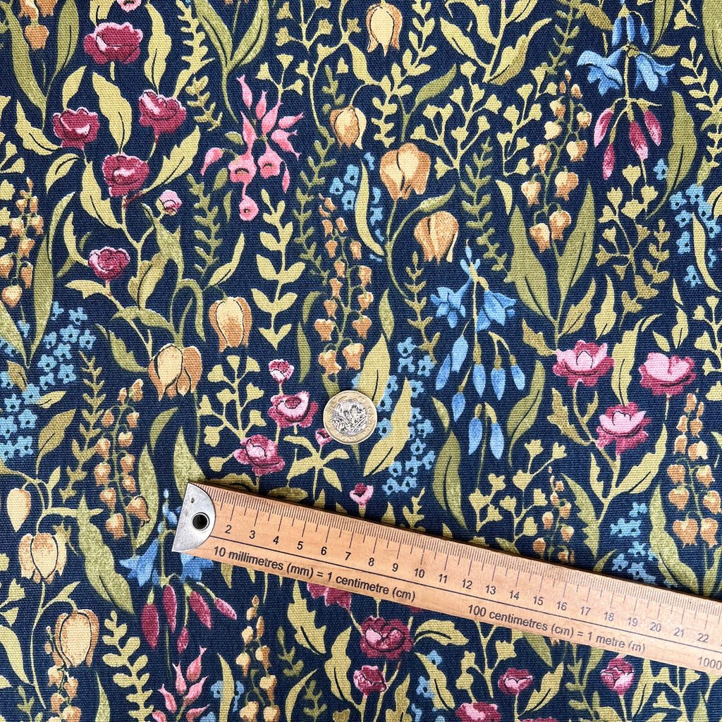 1.1 Metres Kelmscott Jewel Woven Cotton Fabric Cushion Curtain Upholstery10