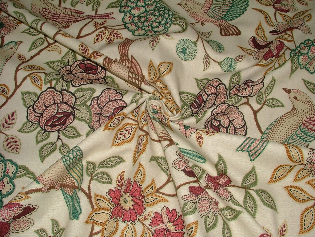 3.4 Metres Heritage Fern Floral Curtain Upholstery Cushion Blind Craft Fabric