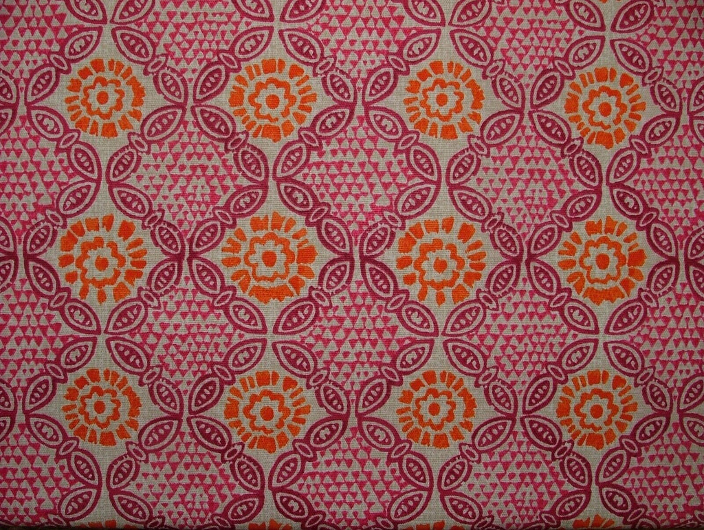 Grand Bazaar Hot Pink 100% Cotton Curtain Upholstery Cushion Roman Blind Fabric