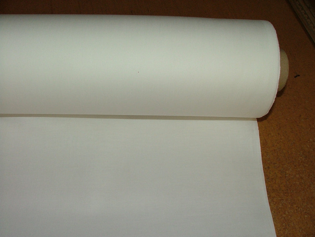 Cotton Curtain Lining Fabric CHALK Solprufe And Washable  - 37 Metres1