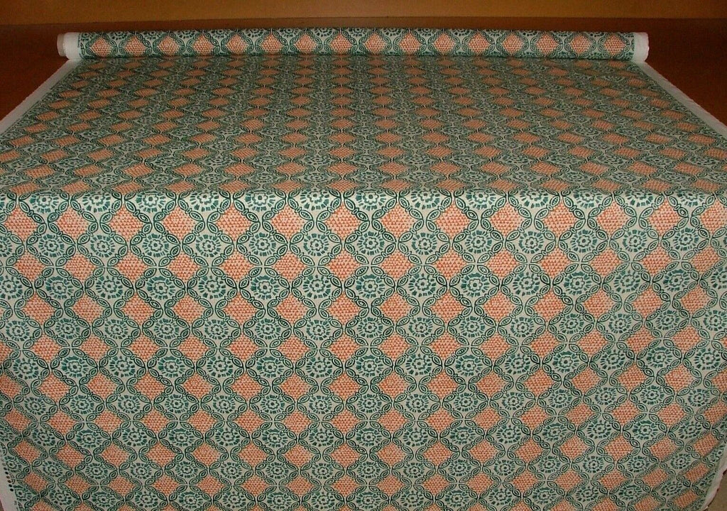 Grand Bazaar Seafoam 100% Cotton Curtain Upholstery Cushion Roman Blind Fabric