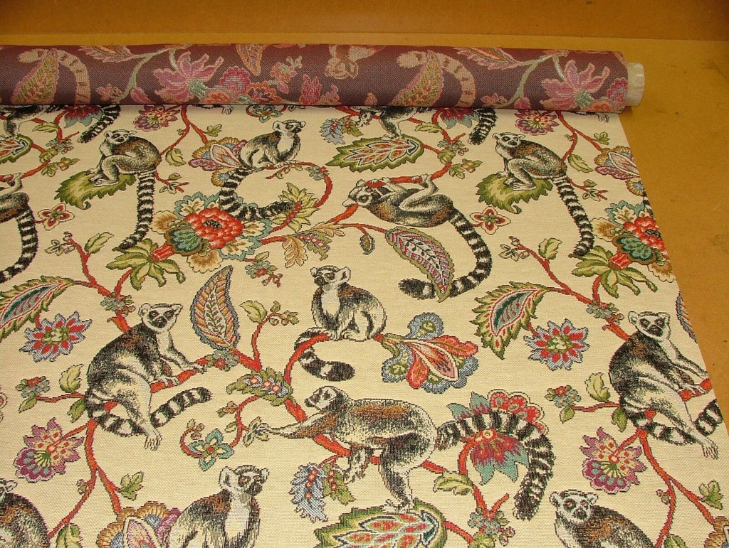 "Animal Tapestry" Designer Fabric Ideal For Upholstery Curtains Cushions Throws