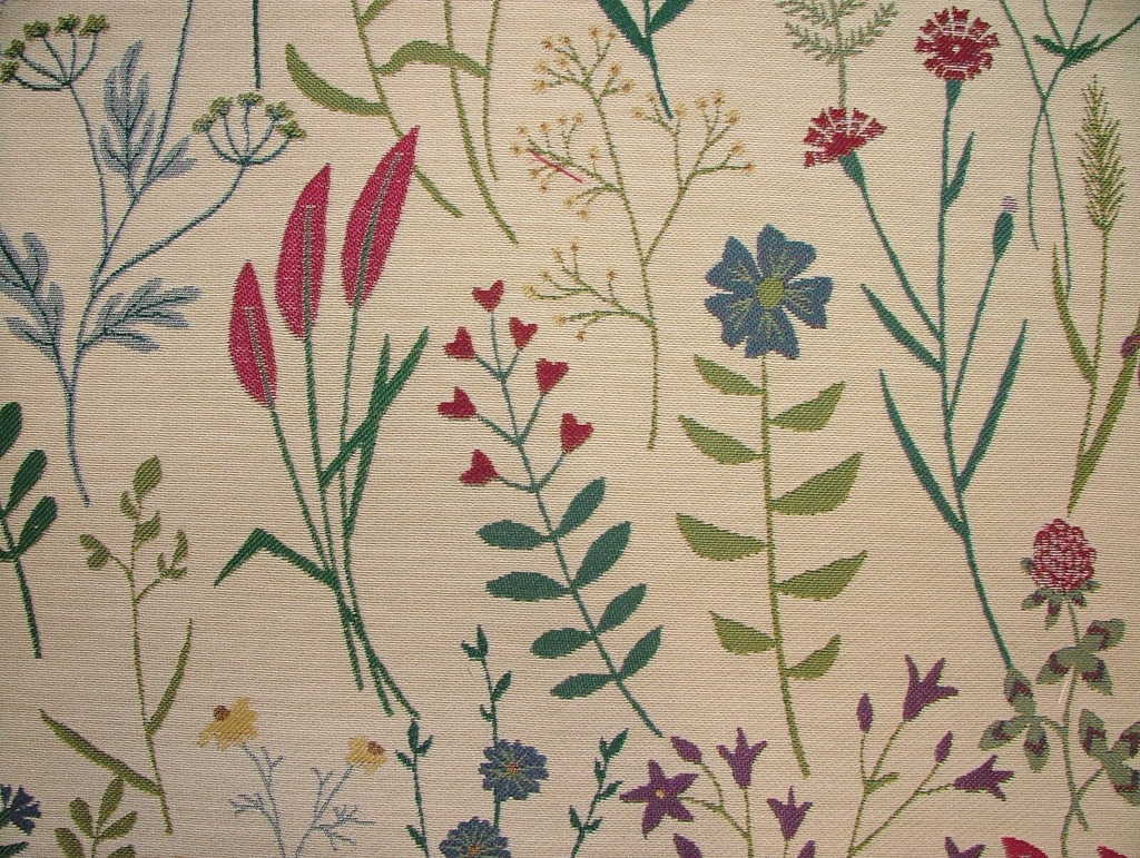 91cms Fryetts Fabric Lamorna Chintz Jacquard Fabric Cushion Upholstery Use3