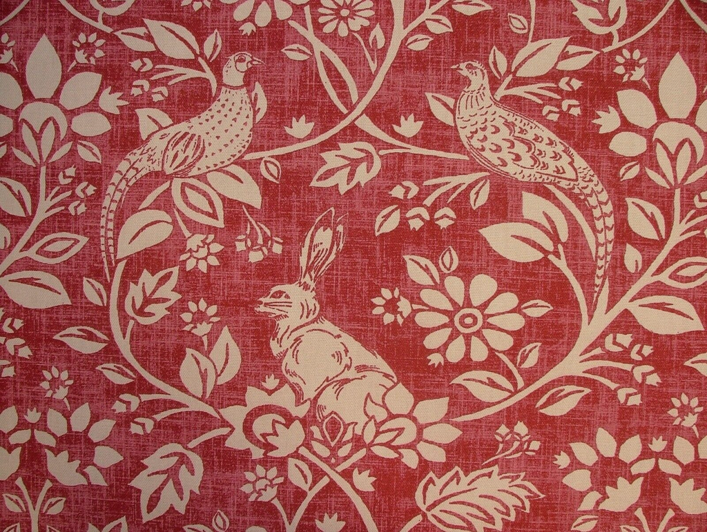 3.4 Metres iLiv Heathland Rouge Woven Cotton Fabric Cushion Curtain Upholstery