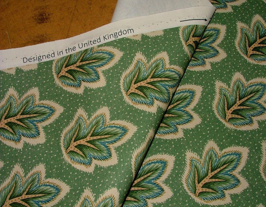 Foliage Fall Leaf 100% Cotton Fabric Curtain Cushion Upholstery Blinds Craft Use