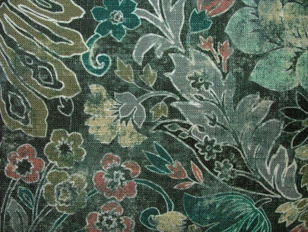 Cromford Jade Digitally Printed Fabric Curtain Upholstery Cushion Headboards