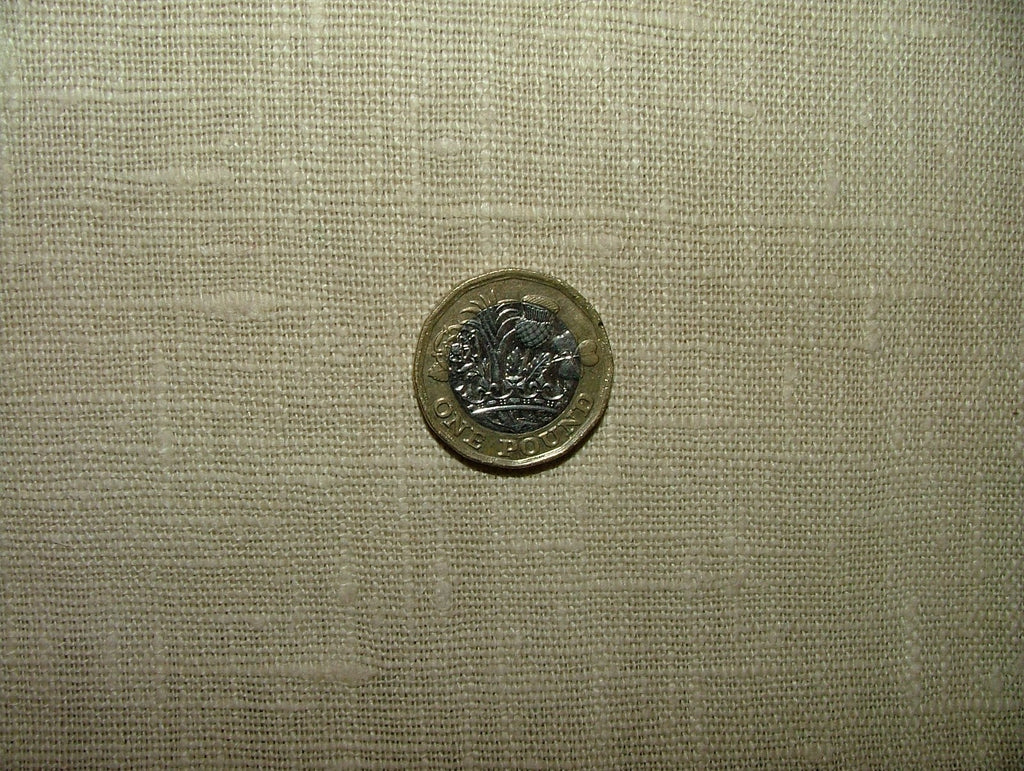 100% Linen Curtain Fabric By Marvic Textiles  Colour Ecru    -    13 Metres7