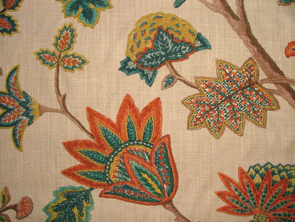 2.6 Metres iLiv Chanderi Papaya Linen Mix Fabric Cushion Curtain Upholstery