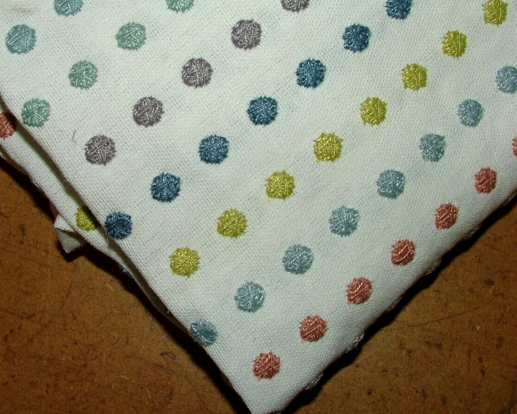 3.3 Metres Romo Dotty Embroidery Sorbet Fabric Upholstery Cushion RRP £419.10