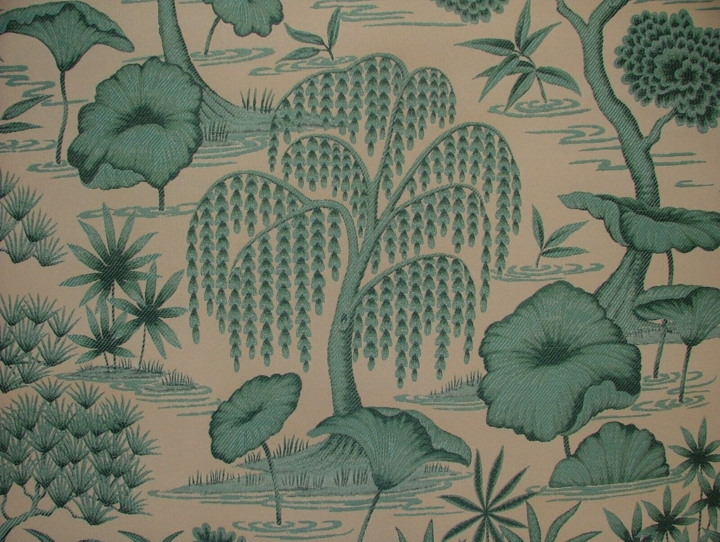 Japanese Oriental Tree Lapis Jacquard Fabric Curtain Upholstery Cushion Blind