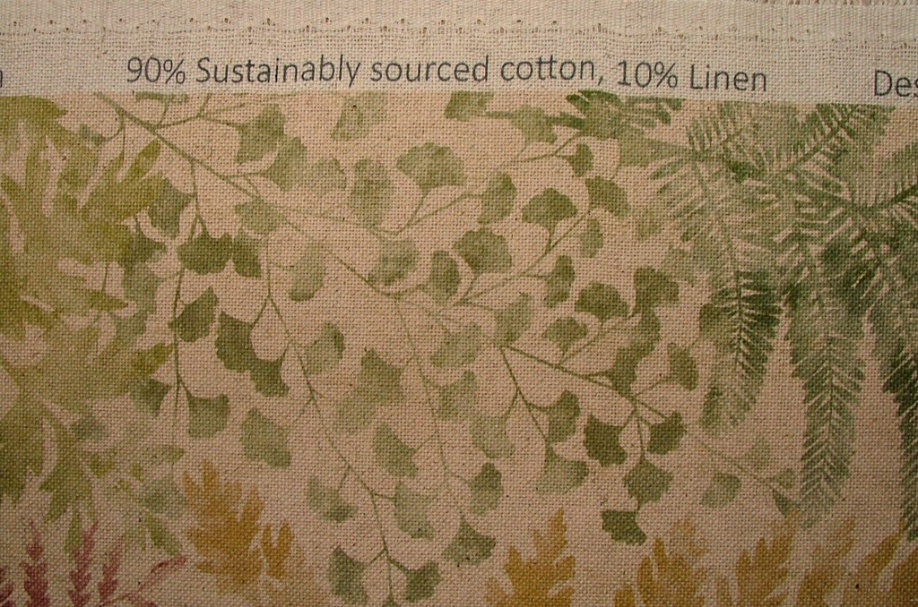 3.1 Metres iLiv Sylvan Elm Linen Mix Fabric Cushion Curtain Upholstery