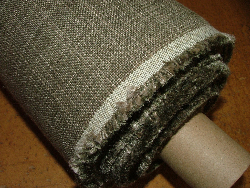 Romo Curtain Upholstery Fabric BARK BROEN Linen Cotton  Furnishing  - 19 Metres5