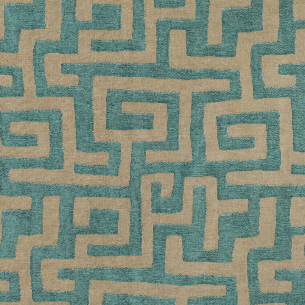 1 Metre Romo Zinc Textiles Kuba Cay Lagoon Curtain Upholstery Fabric RRP £135.50