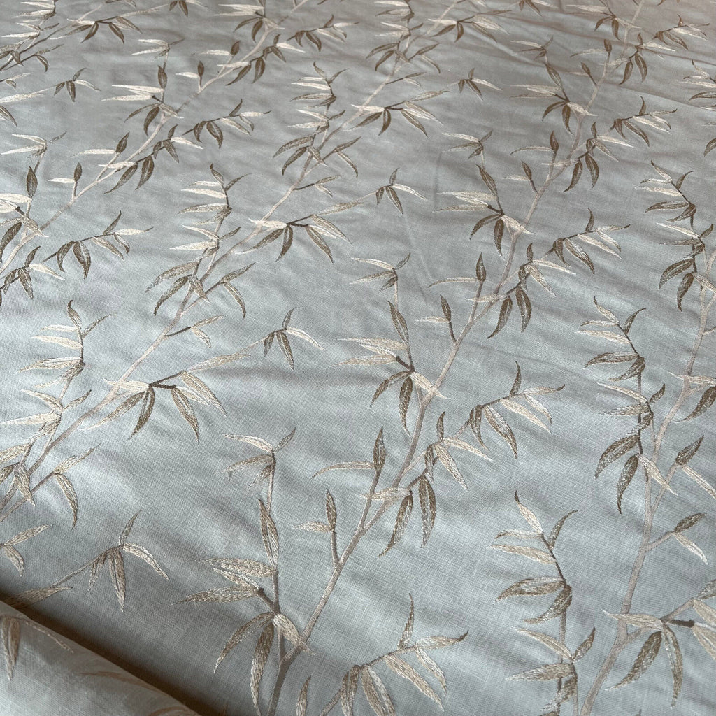 2.9 Metres iLiv Sumi Duckegg Embroidered Fabric Curtain Upholstery Cushion