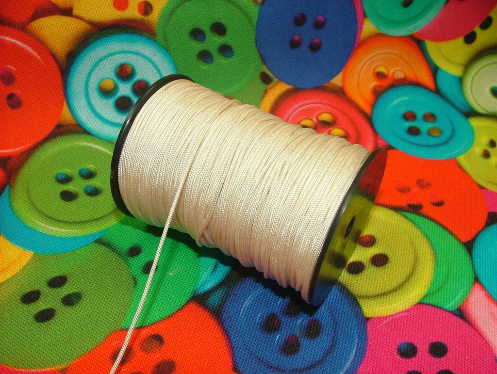 100 Metre Roll 1.2mm Cream Or White Roman Blind Cord - Curtain Making Supplies