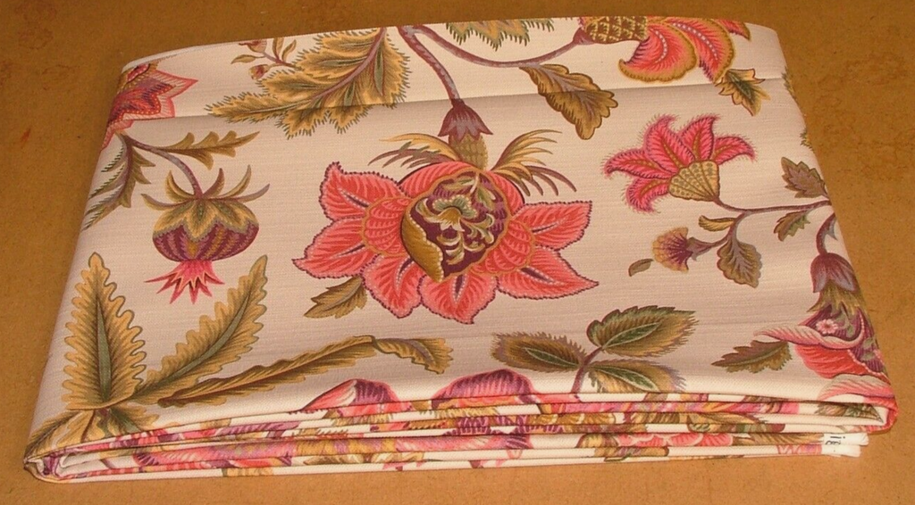 1.5 Metres iLiv Sarita Cerise Woven Cotton Fabric Cushion Curtain Upholstery