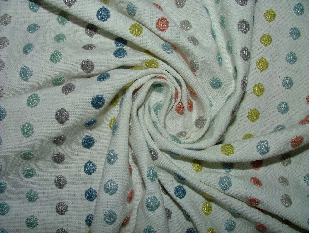 2 Metres Romo Dotty Embroidery Sorbet Fabric Upholstery Cushion RRP £254.00