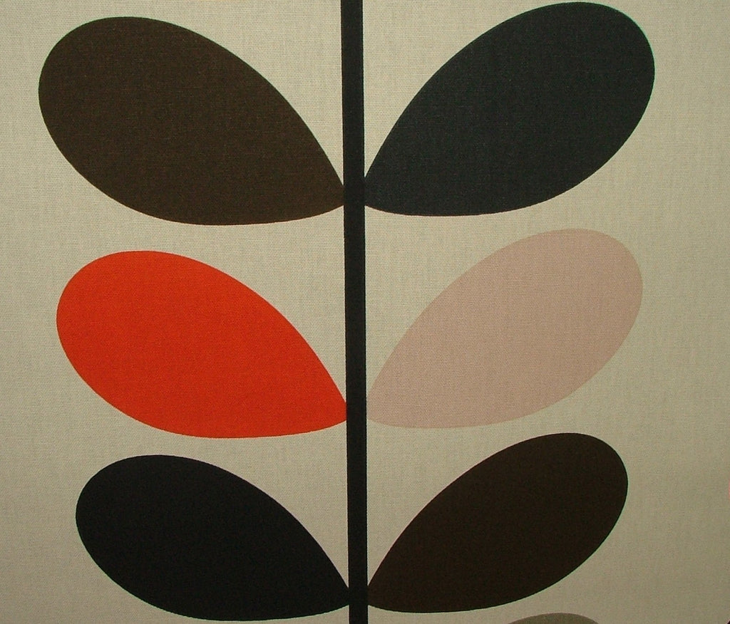 Orla Kiely Cotton Fabric Multi Stem Tomato Curtain Upholstery 12 Metre Length7