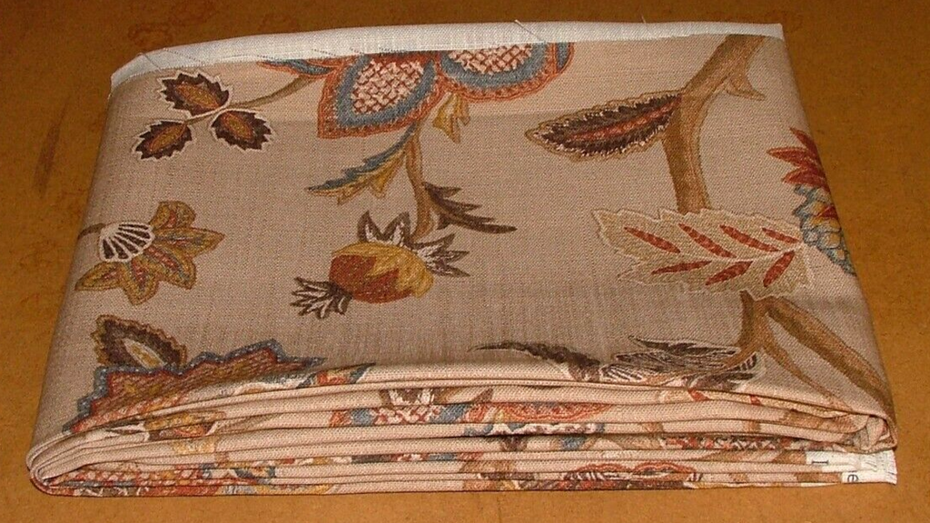 2.4 Metres iLiv Chanderi Oatmeal Linen Mix Fabric Cushion Curtain Upholstery