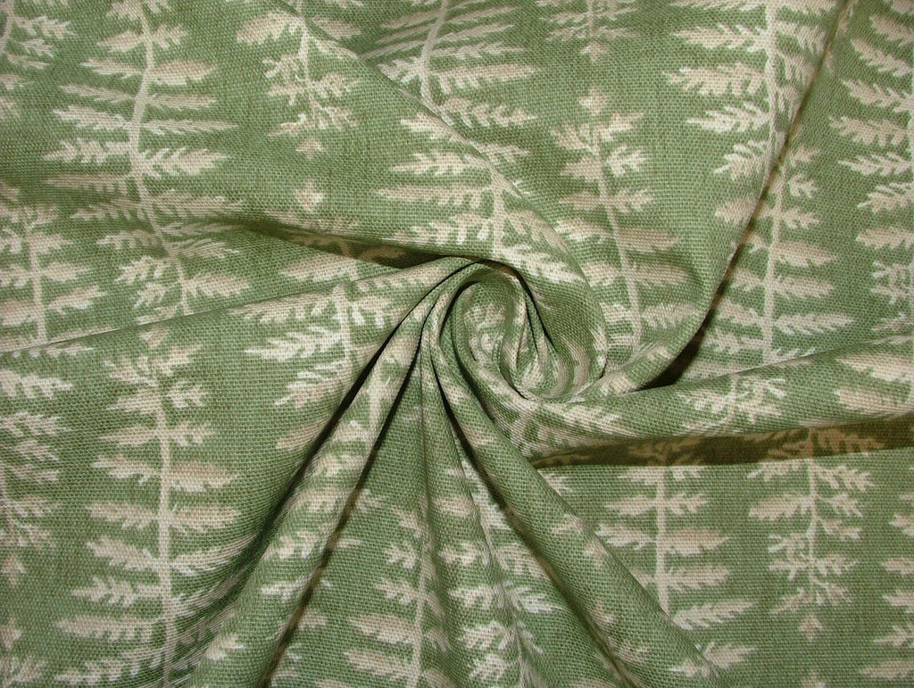 8.2 Metres iLiv Fernia Fern Green Woven Cotton Fabric Cushion Curtain Upholstery