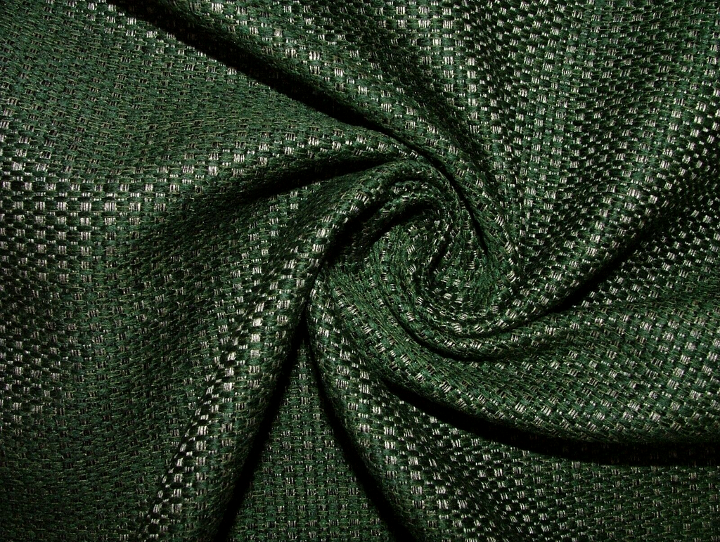 16 Metres Forest Green Chenille Fabric Curtain Upholstery Cushion RRP £560.00