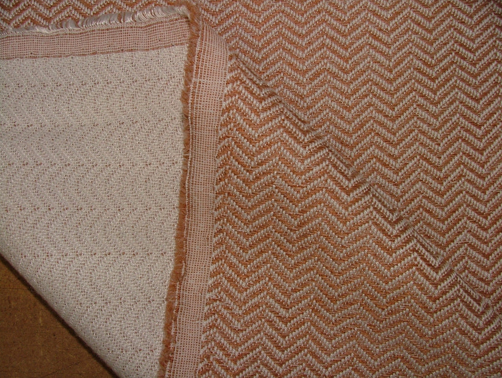 2.1 Metres iLiv Conway Coral Herringbone Fabric Upholstery Cushion Curtain8
