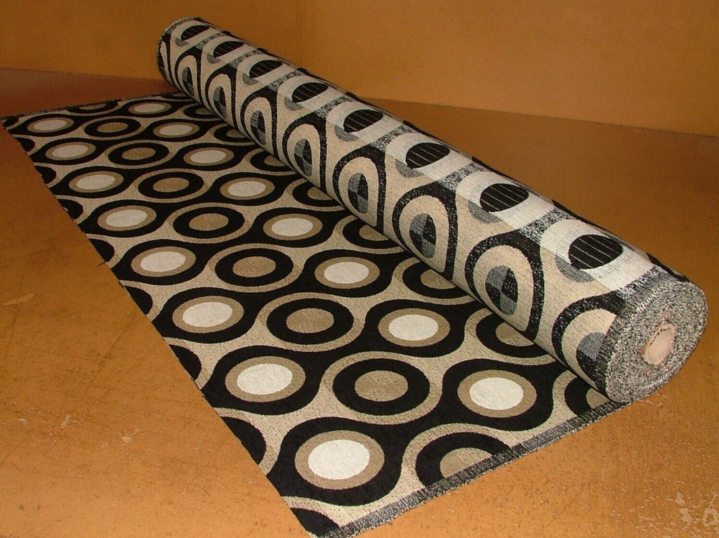 16 Metres Geometric Plush Chenille Fabric Curtain Upholstery Cushion RRP £720.00