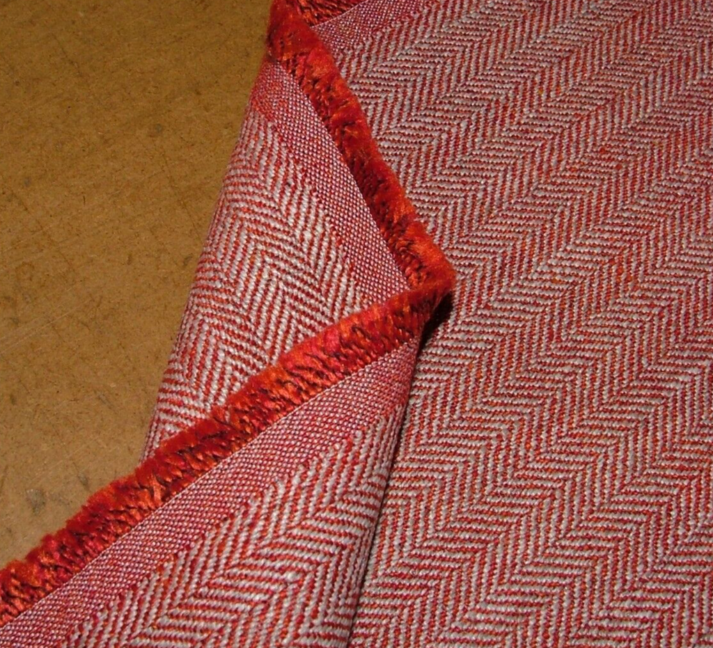 2.3 Metres iLiv Jacob Red Herringbone Fabric Upholstery Cushion Curtain