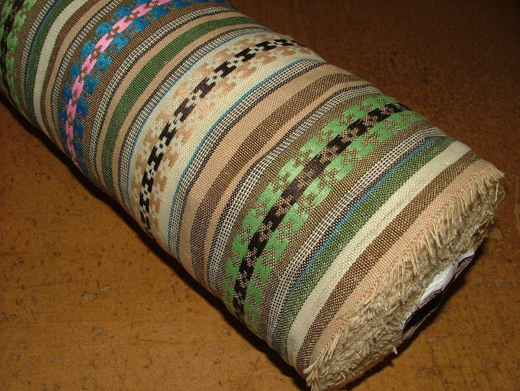 Mexican Burrito Stripe Woven Jacquard Curtain Upholstery Cushion Blind Fabric