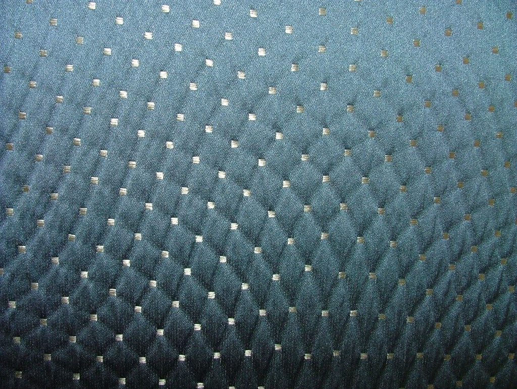 23 Metres Connaught Blue Jacquard Fabric Curtain Cushion Upholstery RRP £690.00