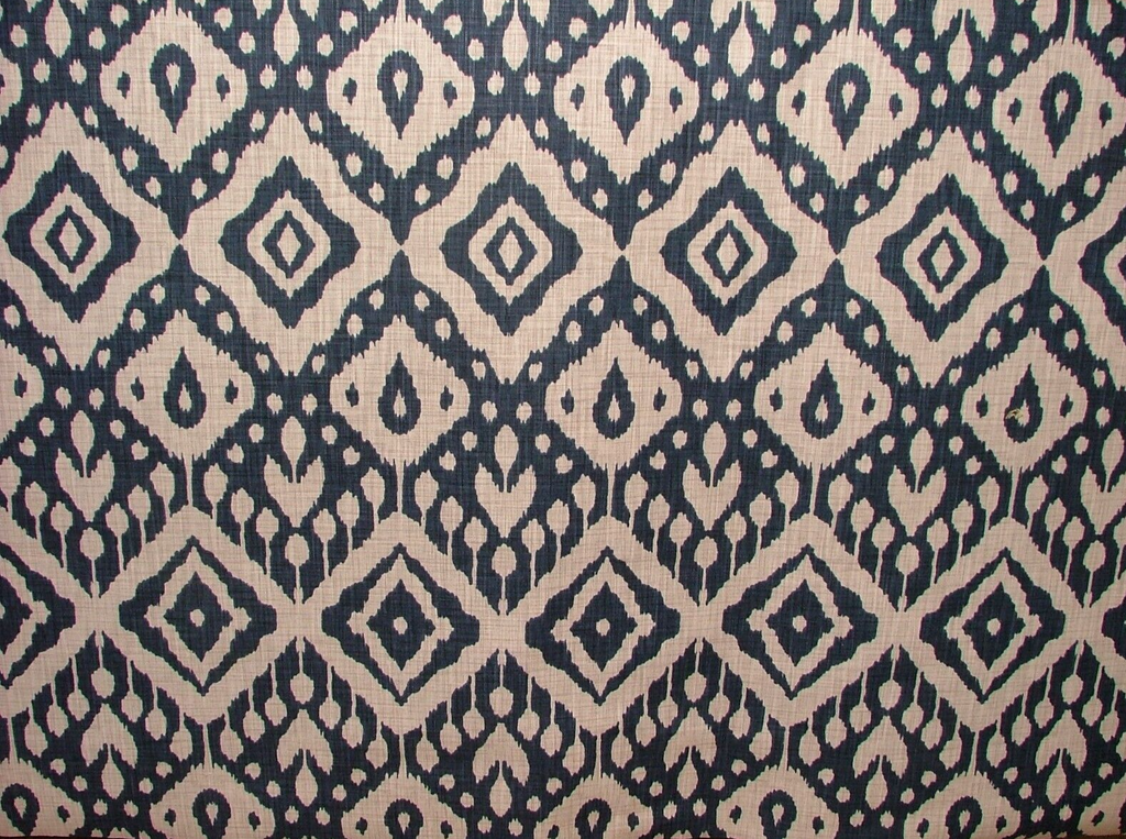 3.5 Metres iLiv Marrakech Ink Woven Cotton Fabric Cushion Curtain Upholstery