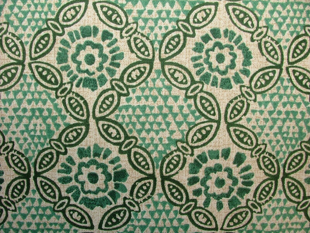 Grand Bazaar Malachite Cotton Curtain Upholstery Cushion Roman Blind Fabric