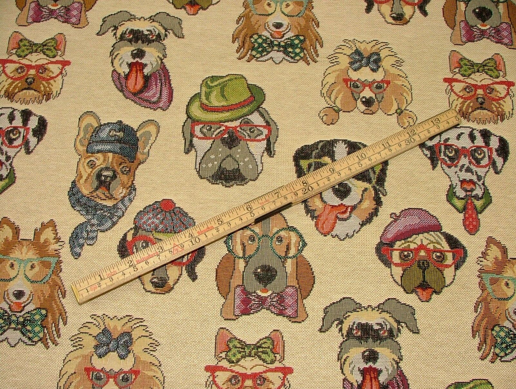 "Animal Tapestry" Designer Fabric Ideal For Upholstery Curtains Cushions Throws