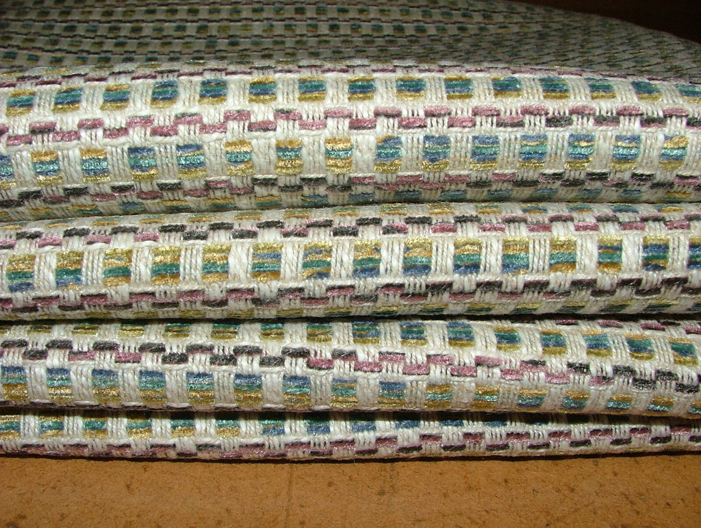iLiv Woven Curtain Fabric 3.6 Metres Alvana Juniper Textured Cushion Upholstery7