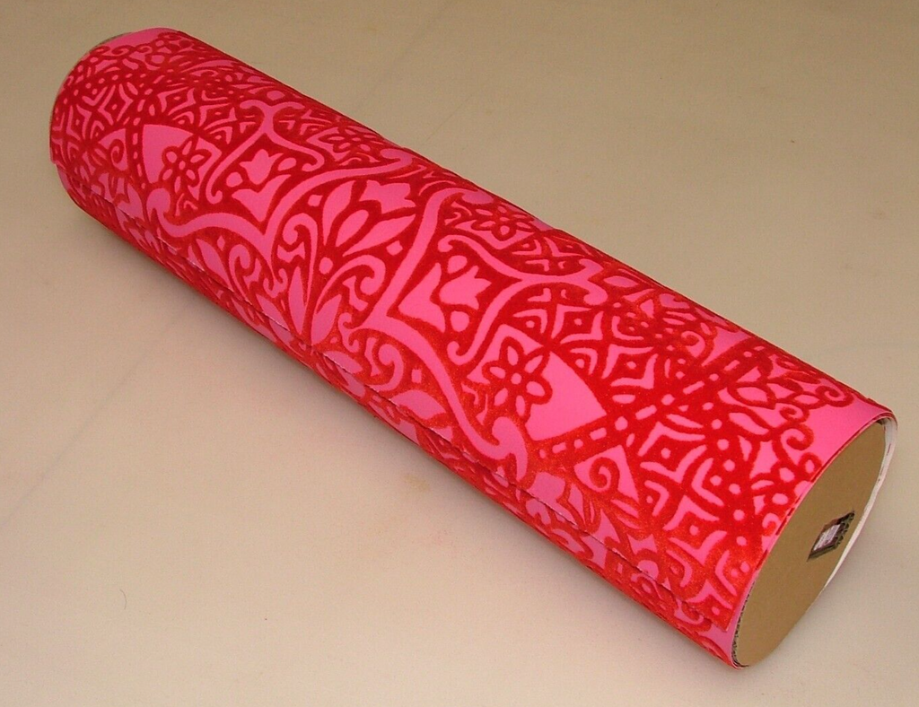 Romo Black Edition Byzantine Carnelian Flock Wallpaper RRP £133.00 - BY THE ROLL